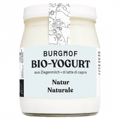 Burghof yogurt di capra naturale in vetro (150gr)